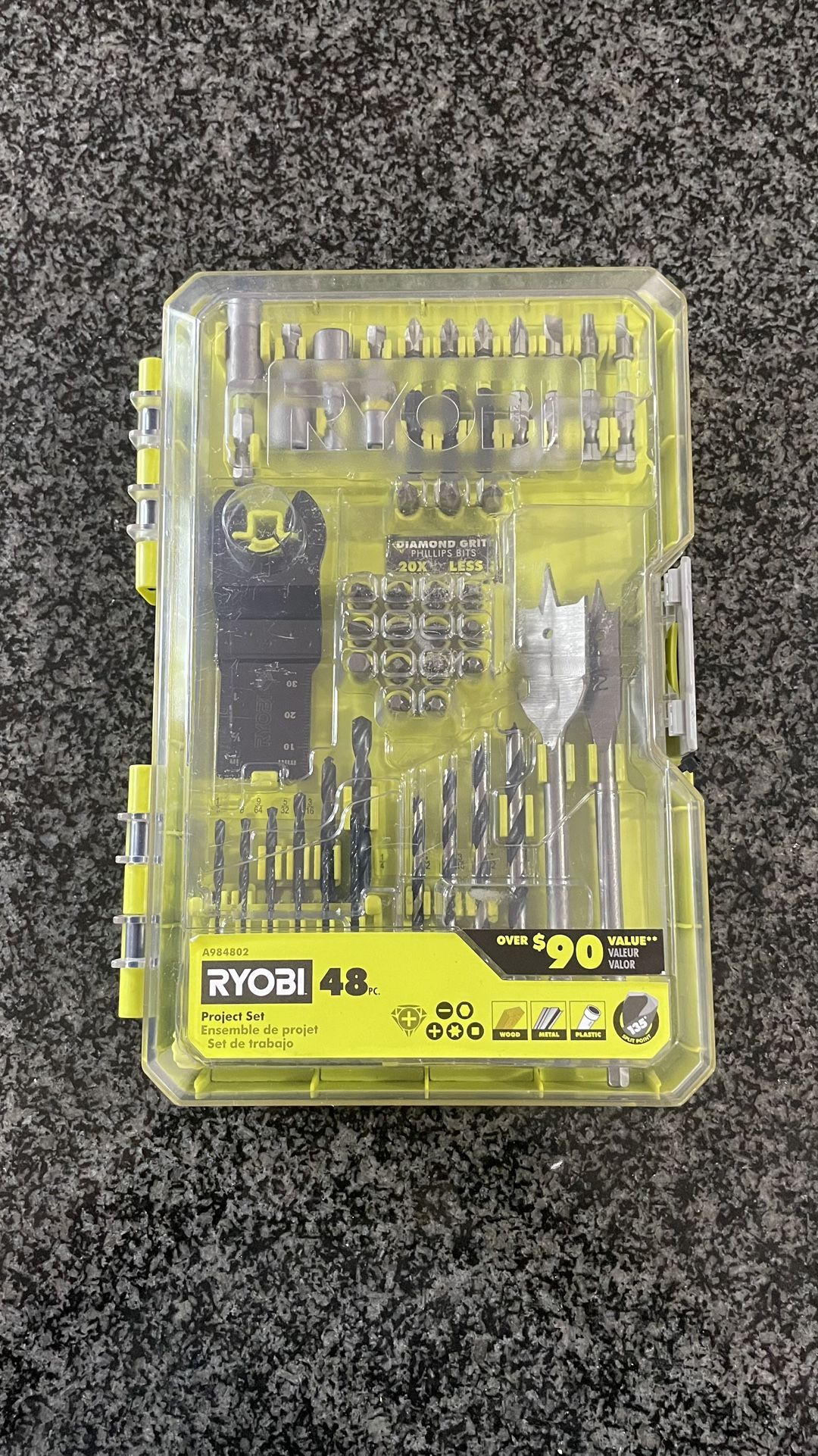 Ryobi 48 piece Project Set drill bits