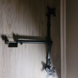 Double Monitor Desk Holder