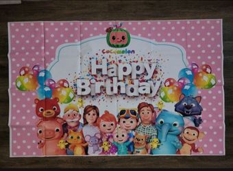 Cocomelon Backdrop 5x3F