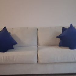 Ivory Color Couch/ Sofa 