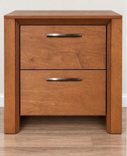 2-Drawer Wood Nightstand Bedside Table x3