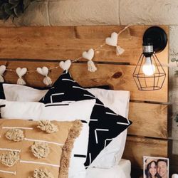 Large Queen Headboard With Lights 