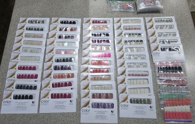 Lot of 57 Color Street Nail Polish Strips