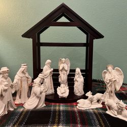 Lenox Nativity Scene • 14 Peices • China Jewels Collection •