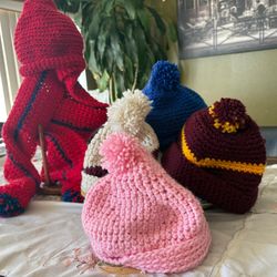 wool hats and scarves