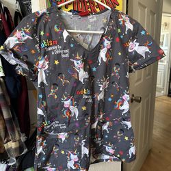 S/M Dickies Autism Awareness Scrub Top