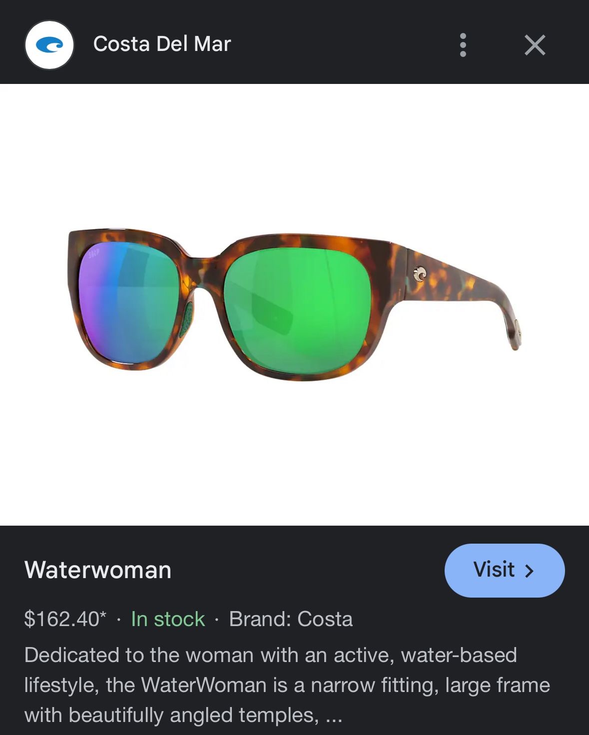 Costa Del Mar Waterwoman 