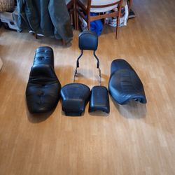 Harley Seats And Backrest Five Each