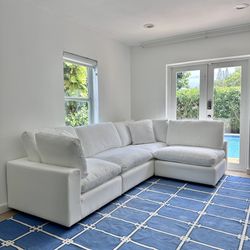 New White Sofa Cloud Couch Sectional