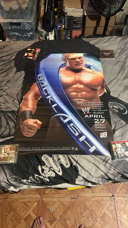 Wwe Brock Lesnar Backlash 2003 Promotional Ppv poster rare unfolded
