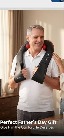 Snailax Shiatsu Neck and Shoulder Massager - Back Massager with Heat, Deep Kneading Electric Massage Pillow for Neck, Back, Shoulder,Foot,Body #1