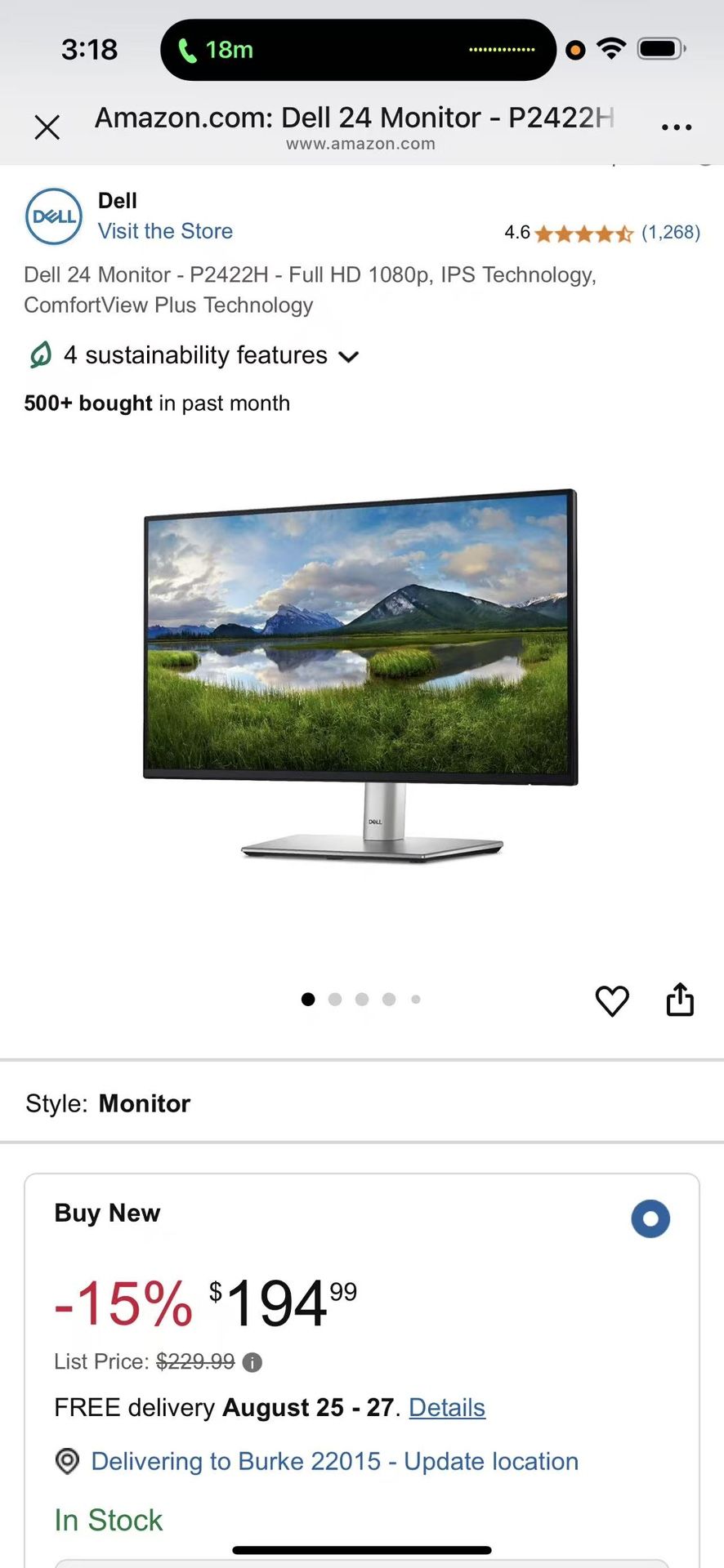 Brand new Dell 24 Monitor 