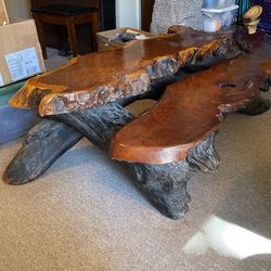 Burlwood table