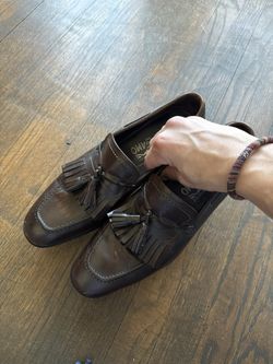 Vintage Burgundy Tassel Loafers