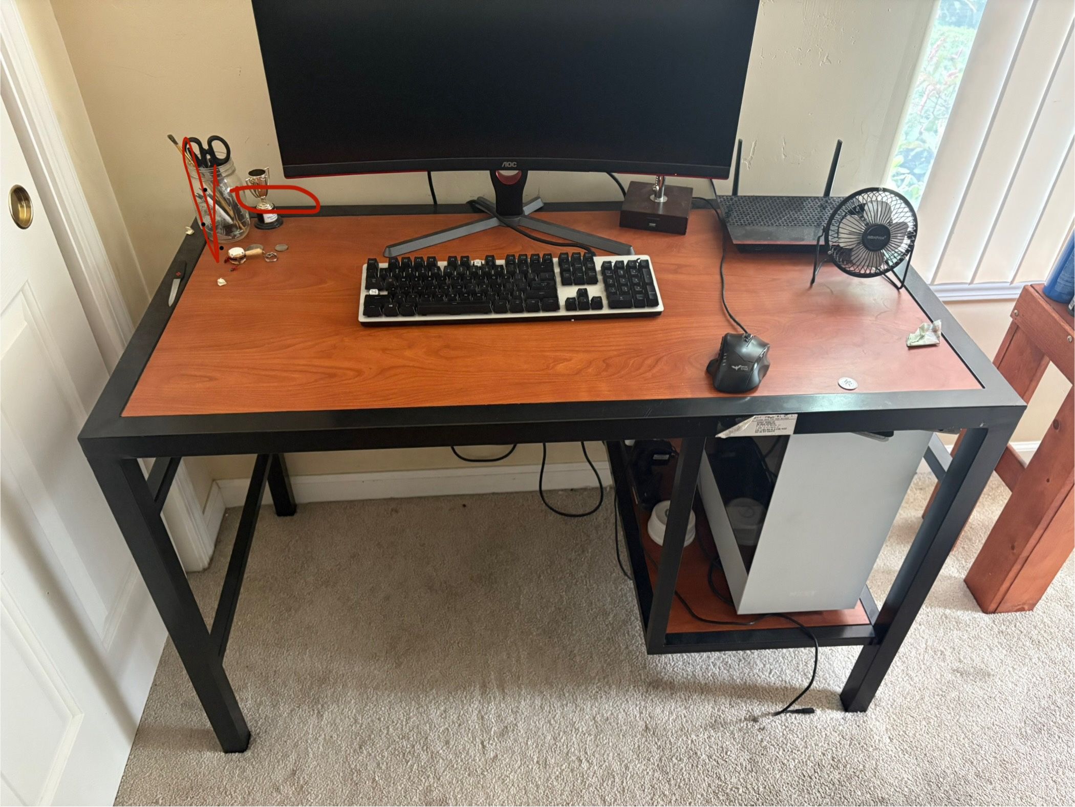 Metal Wood Desk