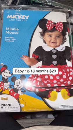 Disney Minnie Mouse Infant Costume 12-18 Months