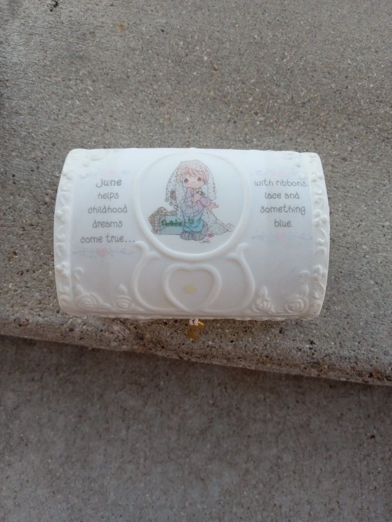 Precious Moments "June" Keepsake Ceramic Box
