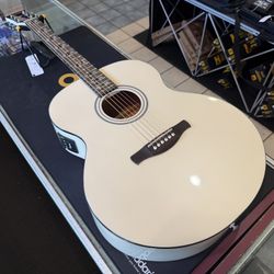 Ibanez AJ70M2E Pearl White High Gloss Jumbo Acoustic Electric Guitar NEW!