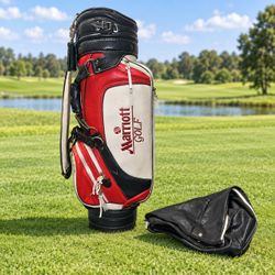 Rare Vintage Marriott Golf PGA Staff Cart Bag Kerry Olinger Orlando Marriott