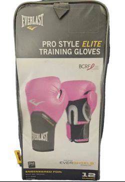 Everlast Pro Style Elite 12oz Bag Training Boxing Gloves Sparring Pink