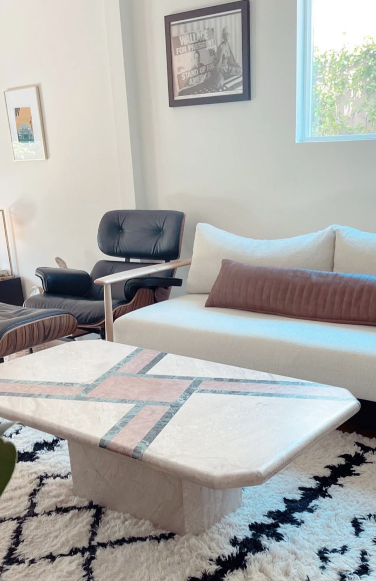 Vintage Marble And Terrazzo Coffee Table