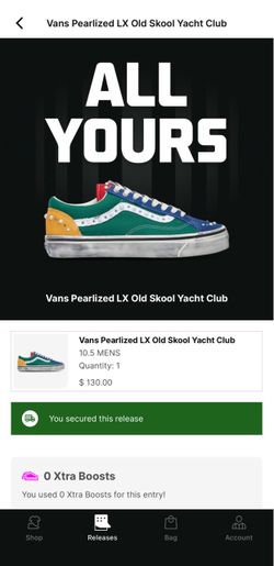 VANS PEARLIZED OLD SKOOL YACHT SIZE 10.5