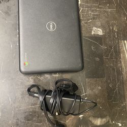 Dell Chromebook 11 Black On Black With Charger 