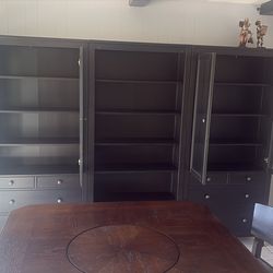 three-piece wall unit