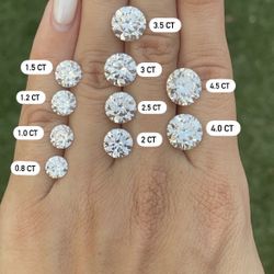 Round Moissanite Diamond Loose Stones For Engagement Ring