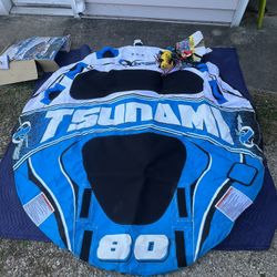 Boating Tube , 80” 3 Person With Airhead Pump 