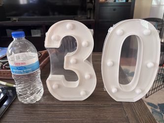 light up number  30