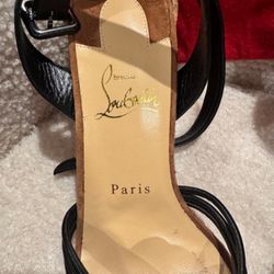 CHRISTIAN LOUBOUTIN Ella 85 nappa vv cuoio heel vers black b