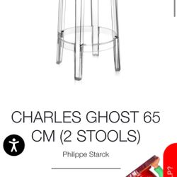 Kartell Stool Chair (Counter Height 25.5")