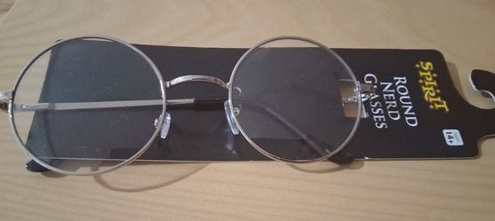 New Round Glasses Retro Vintage Classic Metal Clear Lens Round Hippie or Nerd Glasses (Adult) Unisex