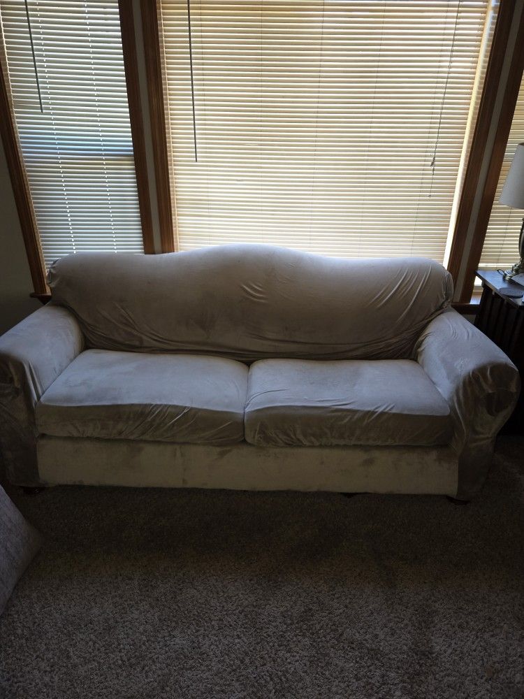 Couch With Slip Cover