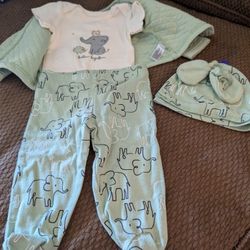 5 Piece Infant elephant outfit 