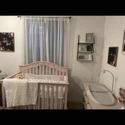  Nursery Crib And Dresser Set