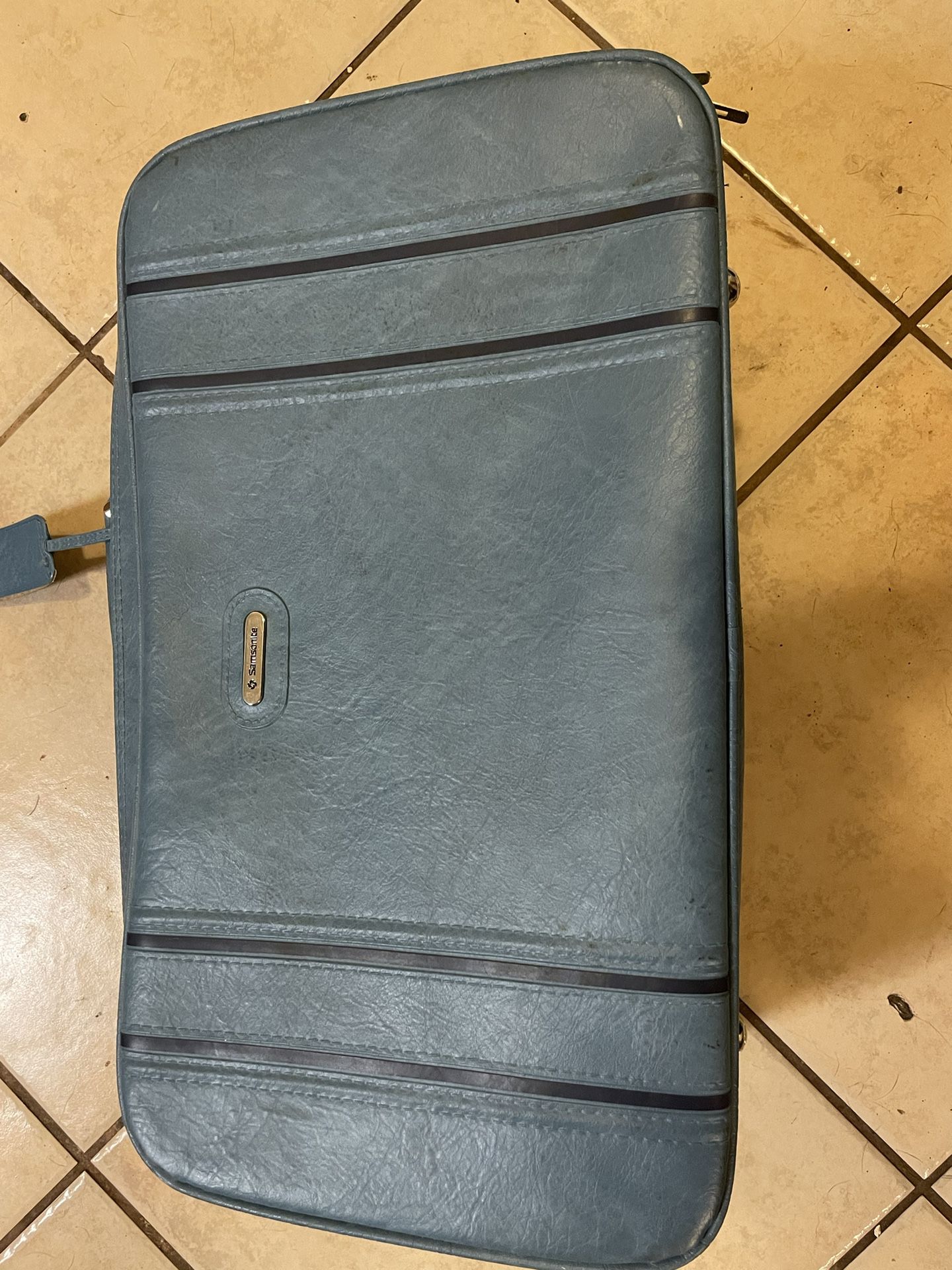 Vintage 1970s Samsonite Sonora II soft leather luggage bag