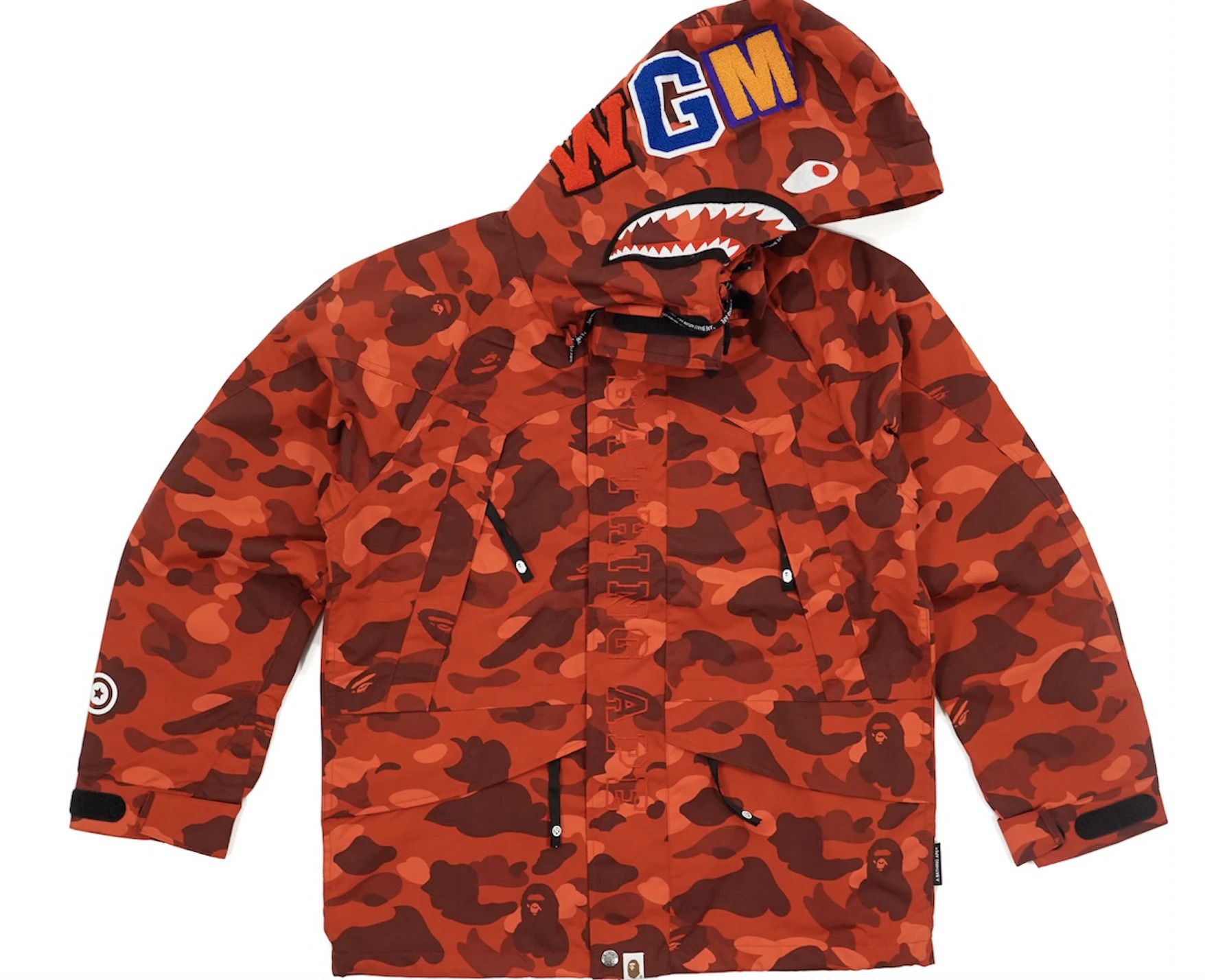 ❤️ BAPE - SHARK CAMO JACKET - [Mens SM / Ladies S-M / Kids L-XL] 