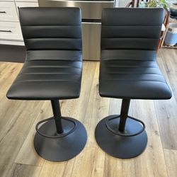 Black Barstools x2