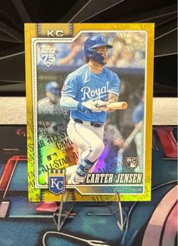 Carter Jensen, Kansas City Royals #530 - Gold Parallel / Numbered 19/50.