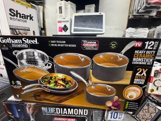 Gotham Steel Diamond 12-Piece Nonstick Cookware Set