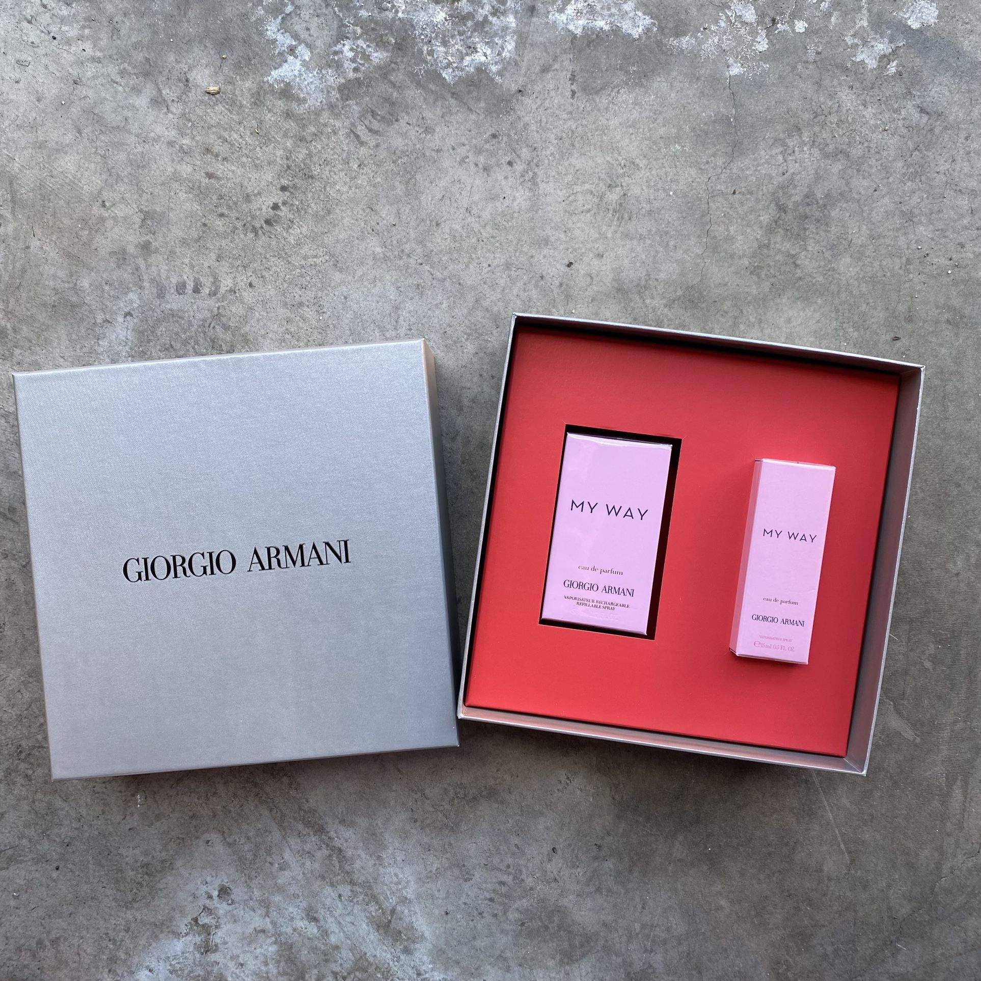 Giorgio Armani Gift Set Women’s “My Way” Perfume 3oz With Travel 0.5oz
