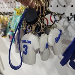 Dodgers Rubber Keychains