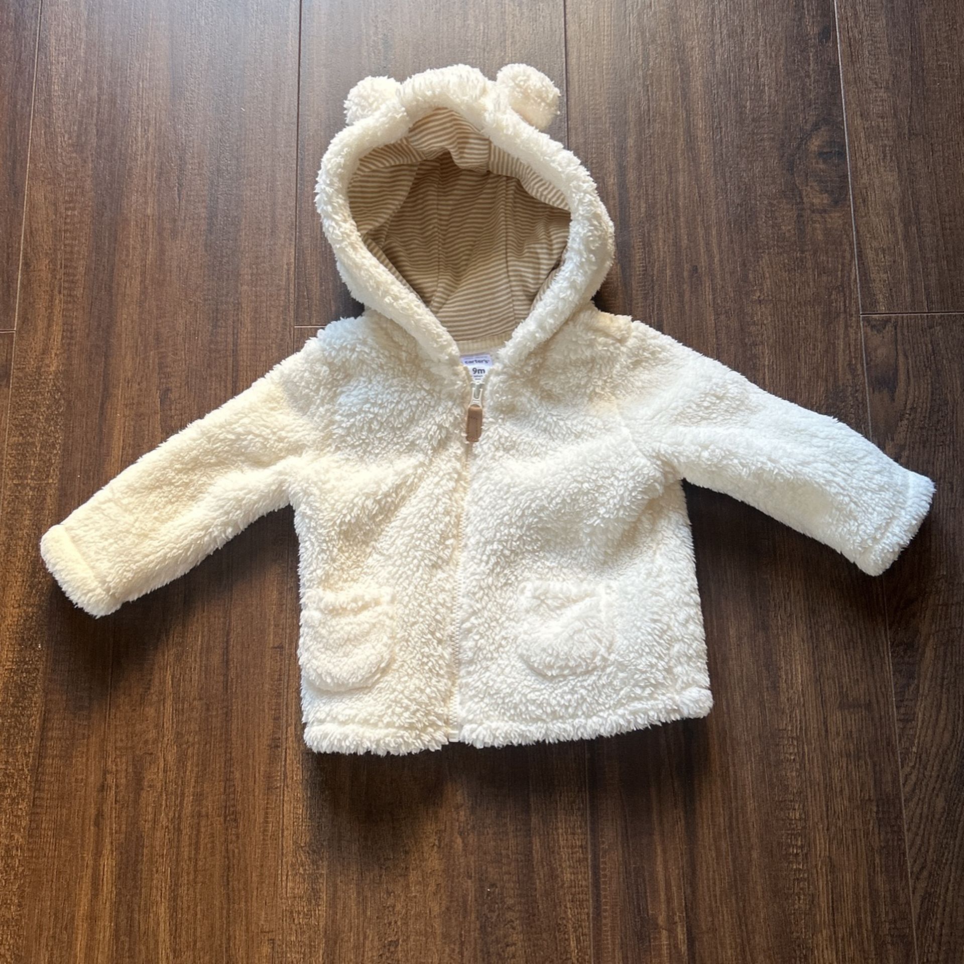 Teddy Bear Sherpa Coat 9 Months