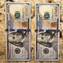 $100 Consecutive Star Notes 