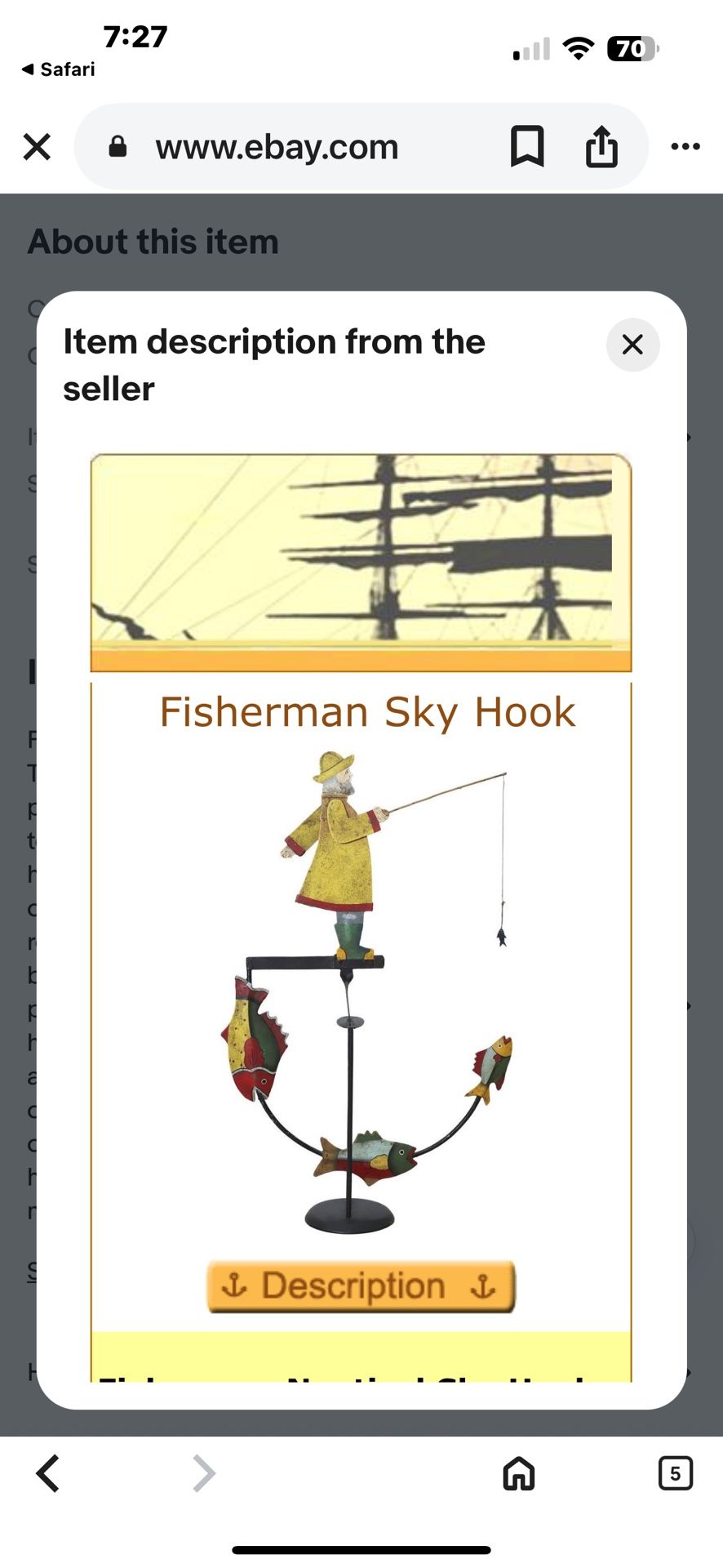 Fisherman Sky Hook Teeter Totter