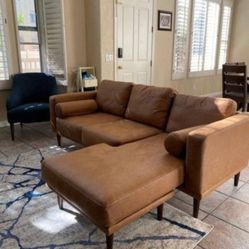 Arroyo Caramel Reversible Sectional Sofa