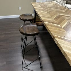 Two Bar Stools, $50