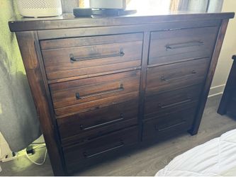 King Sized Bed, Dresser and night stand